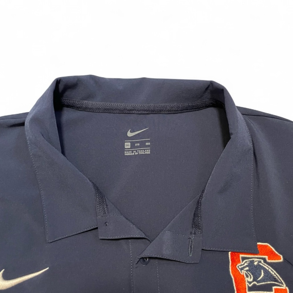 Nike Dri-FIT Men's 3XL Navy Blue Carolina Panthers Sideline Polo NFL Football - Picture 2 of 10